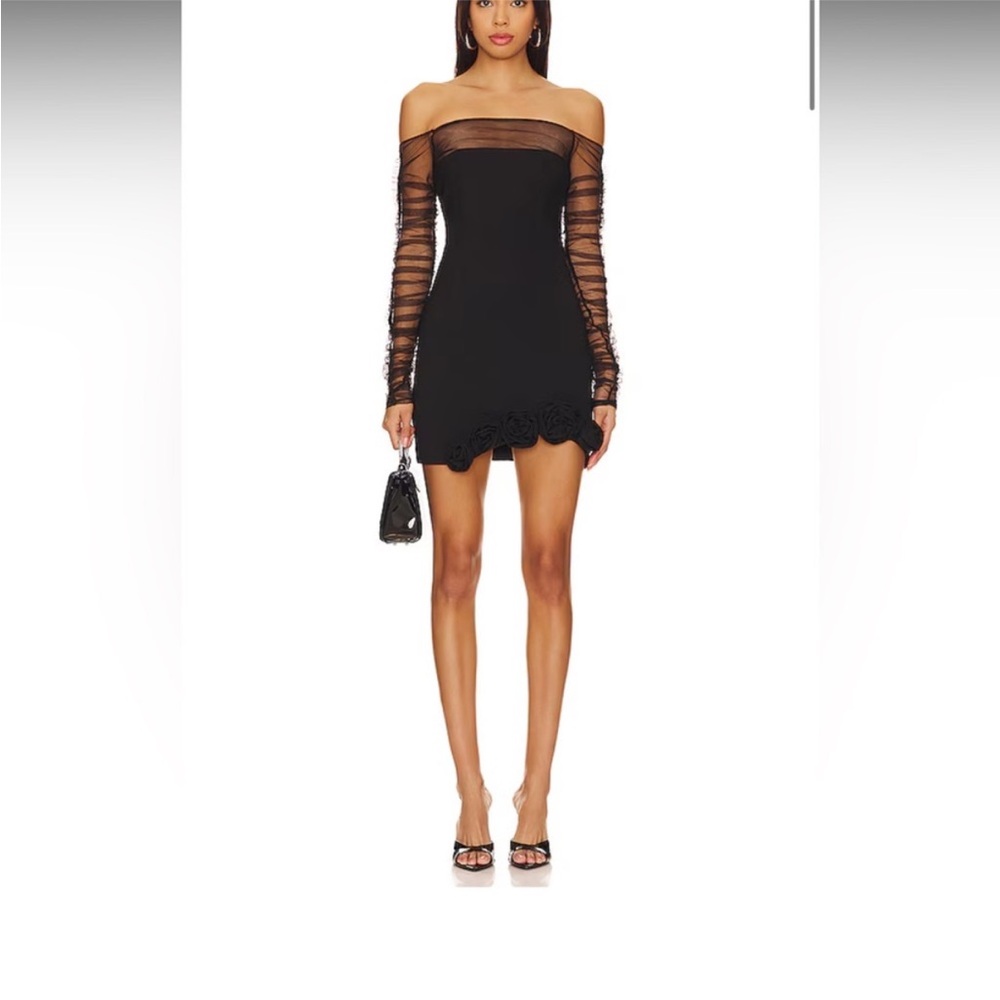 Camila Coelho Thais Mini Dress in Black Small